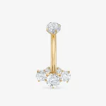 Piercing de cristal para el ombligo