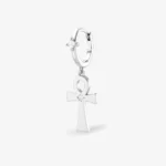 Pendiente de aro con símbolo Ankh