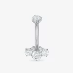 Piercing de cristal para el ombligo