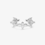 Aros de oreja con motivos florales